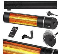 Calefactor infrarrojos MZH2000 negro 2000W incl mando