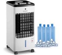 MONZANA® Enfriador de Aire 4en1 3 Velocidades Climatizador Ventilador Ionizador Portátil Oscilación Bajo Consumo