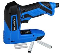 MONZANA® Grapadora Eléctrica Tacker clavadora para grapas tipo 53 Set completo 100 clavos 400 grapas