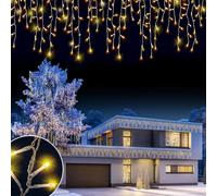 Monzana® Luces de Navidad 400 Leds Interiores Exteriores 15m Iluminación Navideña Blanco Cálido