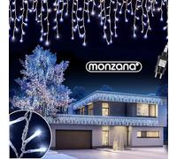 Monzana® Luces de Navidad 400 Leds Interiores Exteriores 15m Iluminación Navideña Blanco Frío