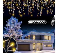 Monzana® Luces de Navidad 600 Leds Interiores Exteriores 20m Iluminación Navideña Blanco Cálido