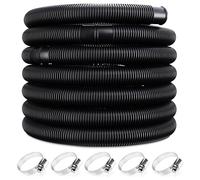 Monzana® Manguera Flexible de Piscina 14m Diámetro 38mm Tubo Limpiafondos Bombas de Filtro Mantenimiento Negro