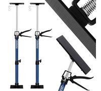MONZANA® Set 2x Puntales Telescópicos 115-290cm Ajustables Acero Carga 30kg | Altura Regulable 115-290cm, Acero Robusto, Cabezal articulado hasta 45°, Placas de Yeso, Paneles, Techos, Marcos de Puerta