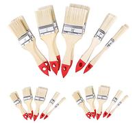 Monzana Set de 30 brochas de Madera 5 tamaños diferentes pinceles de pintura de 12mm hasta 63,5mm para barnices bricolaje