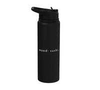 Mood Sushi - Amante de la comida japonesa minimalista divertida Stainless Steel Insulated Water Bottle