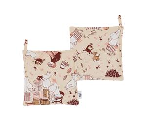 Moomin Arabia Agarraderas Mumin Alegría en casa. pack de 2 22x22 cm