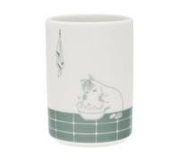 Moomin Arabia Soporte para cepillos de dientes Mumin Hora del baño verde-blanco