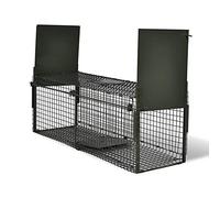 MOONAIRY Trampa para Animales Vivos 2 Puertas, Jaula Trampa para Gatos, Puesto De Caza, Puesto De Caza, Jaula Trampa