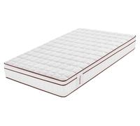 Moonia | Colchón Hybrid 25 cm Blanco | Multizonas de Confort | Tecnología Core Spring | Independencia de lechos | 90 x 190