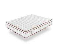 Colchón Muelles ensacados Hybrid - Ergonómico - Independecia de lechos - Transpirable - 30 CM - Blanco - 80X180 - Moonia White 140x200 cm