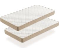 Moonia Pack de 2 colchones juveniles DuoSystem 90x160 Acolchado Viscosoft Firmeza Media/Alta