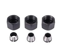moonsun Juego de 3 pinzas para enrutador, adaptador de cabezales de portabrocas para taladros, grabado, recorte, máquina de tallar, fresadora eléctrica