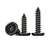 MOOPW Acero inoxidable 304 Cabeza plana grande Biselada Hexagonal interno Tornillos autorroscantes Muebles Allen Autoperforantes Tornillos para madera M5 x 16mm 20 Pcs