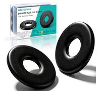 Moosswee Arandelas M6 negras, 50 unidades, acero inoxidable | DIN 9021 Arandelas, resistentes al óxido y a la corrosión, grandes arandelas planas, lavadoras planas para tornillos