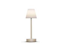 Newgarden Lámpara de mesa portátil LOLA SLIM 30 Brass, LED 4000K, regulador y batería recargable