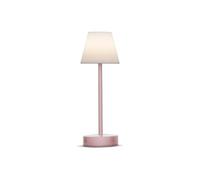 Moovere Lámpara de mesa portátil LOLA SLIM 30 Rose Gold Luz LED Blanca Neutra (4000K) con Regulador de intensidad y Batería Recargable