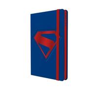 MOOVING Set de 12 Cuadernos A5 Tapa Dura DC Superman Surtidos con Goma