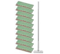 Mop Mini,Con 10 Paños Sin Lavado Suministros De Limpieza - Juego De Mopa Mini Para El Polvo De Los Suelos, Para La Limpieza De Cocina, Dormitorio, Salón, Baño Y Superficies Como