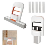 Mopa de limpieza portátil, 2 mini fregonas de escritorio con 5 cabezales de repuesto, M-ini mopa para escritorio, pequeña M-op de esponja, fuerte absorbente, pequeña mopa de esponja para paredes y