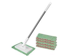 Mopa Limpieza - Paños Desmontables Reutilizables, Mopa Suelos Madera, Escoba Atrapa Polvo | Mopas Seca para Suelo Duro Interior Exterior Hogar Dormitorio Salón Baño Cocina Apartamento Oficina