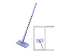 Mopa portátil para polvo , con clip, mini fregona manos libres con cambio automático de tela y cabezal giratorio de 360°, mopas portátiles en seco y húmedo para el hogar, baño, cocina, suelo