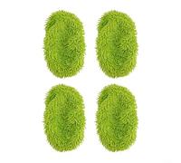 Mopas Microfibra Reutilizables para Swiffer para sweeper 4 para uds(4 PCS-GREEN)