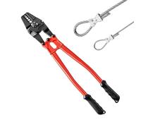 Mophorn Herramienta de Prensado Manual de 24", Arrugador de Alambre de Acero Aleado Capacidad de Prensado: 3/16" (5,0 mm), Herramienta de Engarzado Uso en Construcción de Cables e Industria Mecánica