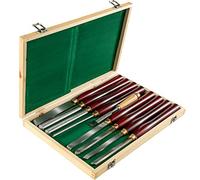 Mophorn Herramientas de Torneado de Madera para Torno 8pcs para Tornear Madera Gubias para Tallar Kit de Herramientas de Talla de Madera Ampliamente Utilizado en Carpintería Tallado en Madera