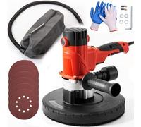 Mophorn, lijadora excéntrica de 225 mm, herramienta para lijado de 1200 W, lijadora de 1200-2500 RPM con bolsa de aspiración, guantes y gafas de protección