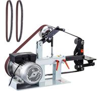 Mophorn: Máquina combinada de lijado con banda y disco, 5,08 x 208,28 cm. Lijadora de banda y disco, 2800 r/min. Disco de contacto de goma, PH 427 x 30,5 cm. Lijadora de banda y disco de pie