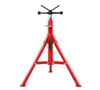 Mophorn Soporte de Tubo Alto con Cabeza en V Plegable Capacidad de Tubo 30 cm, Altura 71-132 cm Capacidad: 4500lbs