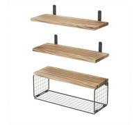 mophrati Estantes flotantes para baño y dispensador de Bolsas de Basura | Estantes flotantes para baño y dispensador de bolsas de basura