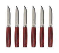 Morakniv 6 Cuchillos de carne Morakniv Classic Steak Knife rojo