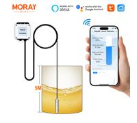 Moray ME202D 5M de larga distancia Tuya medidor de nivel de líquido de alta precisión medidor de combustible Digital Sensor de nivel de agua diésel de aceite