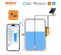 Moray ME202RSP 5M RF433 Panel Solar WIFI pantalla LED alarma remota de larga distancia Sensor de nivel de líquido de tanque de agua sumergible