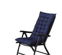 Morbuy Cojín para Tumbona de Jardín, Suave y Cómodo Cojín Reclinable Colchoneta Tumbona Exterior Ideal para Tumbonas, Sillas y Hamacas (48x120cm,Azul Marino)