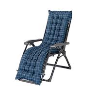 Morbuy Cojín para Tumbona de Jardín, Suave y Cómodo Cojín Reclinable Colchoneta Tumbona Exterior Ideal para Tumbonas, Sillas y Hamacas (48x155cm,Azul Liso)