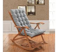 Morbuy Cojín para Tumbona de Jardín, Suave y Cómodo Cojín Reclinable Colchoneta Tumbona Exterior Ideal para Sala de Estar Tumbonas, Sillas y Hamacas (48x120cm,Gris)