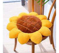 Morbuy Cojines para Sillas Felpa Cojín de Asiento con Forma de Flor, Grueso Súper Suave Almohada de Piso Nórdico Hogar Interior Tatami para Oficina Sillas/Jardín/Sofa (Girasol,40x40cm)