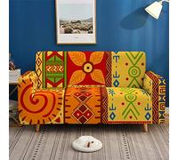 Morbuy-shop Funda para Sofá de 1 2 3 4 plazas, 3D Impresión Cubierta de Sofá Cubre Sofá Funda Sofa Couch Cover Protector Antideslizante Elastic Extensible (Naranja,3 plazas)