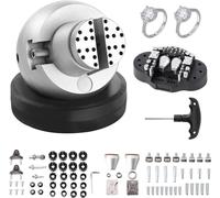 Mordaza de bolas, 5 pulgadas; herramienta de ajuste para grabado; mordaza giratoria de 360° para grabado; 69 piezas de accesorios, herramientas para grabado de joyería, bloque estándar para incrustaci