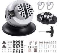 Mordaza de bolas, herramienta de ajuste para grabado, mordaza giratoria de 360° para grabado, 70 piezas de accesorios, herramientas para grabado de joyería, bloque estándar para incrustaciones de pied