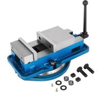 Mordaza de fresado robusta de 80 mm, abrazadera de banco, mordaza de alta precisión, mordaza con mandíbulas de 3 pulgadas y base giratoria de 360 grados, mordaza para CNC