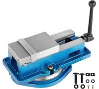 Mordaza de precisión para torno de fresado, 4 pulgadas, con base giratoria Accu Lock, mordaza de sujeción con escala de 360 grados, abrazadera de banco de 100 mm de ancho, para máquinas de fresado y t