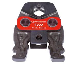 Mordaza prensadora compacta Rothenberger, modelo M 22 mm, sistema V / SV, para metales y metales no ferrosos - 015264X