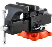 Mordaza VEVOR, con una anchura de mordazas de 127 mm, capacidad máxima de mordazas de 127 mm, y una distancia entre mordazas de 71 mm. Mordaza fabricada en nodular (esferoidal) con base tipo martillo.