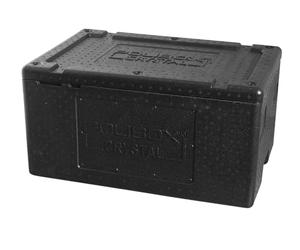 MORI 2A - Contenedor polibox-Cristal de Poliestireno para GN 1/1, color negro, poliestireno