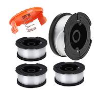 Moritale Bobina de Hilo Cortabordes para Black & Decker AF-100 línea de Carretes Bobina Nylon Repuestos Desbrozadora (Hilo Largo 9,1m Diámetro ⌀1,65mm) (Black & Decker AF-100, 4 piezas)