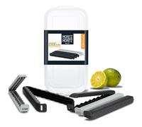 Moritz & Moritz 5 pinzas de cierre grandes con caja de almacenamiento - clips para bolsa de congelar alimentos - clips XXL de bolsa en caja transparente (negro)